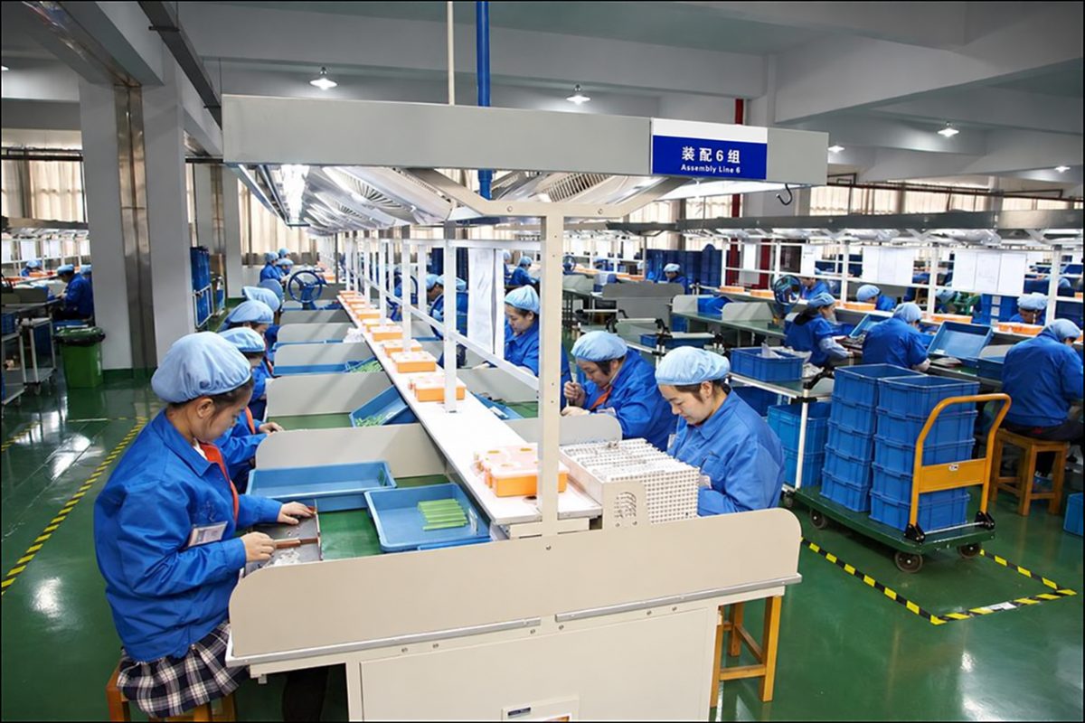 Assembly line image published on the company website